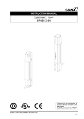 Sunx SF4B-F 01 Series Instruction Manual