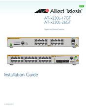 Allied Telesis AT-x230L-17GT Installation Manual