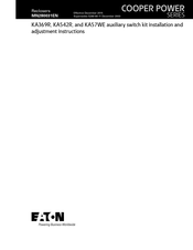Eaton KA542R Installation And Adjustment Instructions