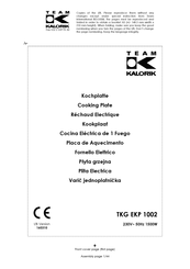 Team kalorik TKG EKP 1002 Manual