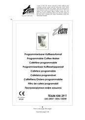 Team International KM 29 T Manual