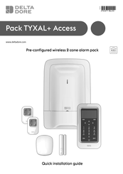 DELTA DORE Pack TYXAL+ Access Quick Installation Manual
