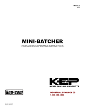 KEP MINI-BATCHER MB2 Installation & Operating Instructions Manual