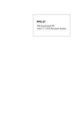 Advantech PPC-57S Manual