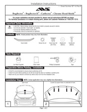 Avs Bugflector II Installation Instructions Manual