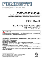 PENSOTTI PCC 34-H Instruction Manual