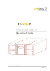 Actidata actiLib Autoloader 4U Quick Start Manual