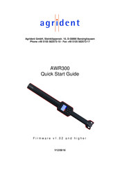 Agrident AWR300 Quick Start Manual