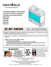 Heat&Glo FDN-7-SS Installation And Operating Manual