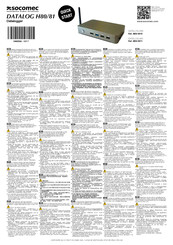 Socomec DATALOG H80 Quick Start Manual