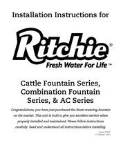 Ritchie 5E Cattle Installation Instructions Manual