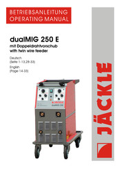 Jackle dualMIG 250 E Operating Instructions Manual