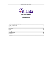 Atlanta ASF-2050 COMBO User Manual