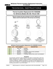 Aerco 62632006 Technical Instructions