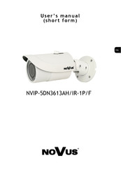 Novus NVIP-5DN3613AH/IR-1P/F Short User Manual