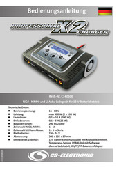CS electronic Professional X2 Charger Manual