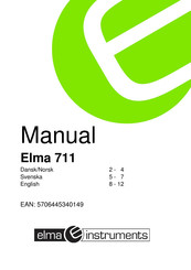 Elma Instruments 711 Manual