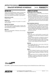 M-system EtherCAT R30GECT1 Instruction Manual