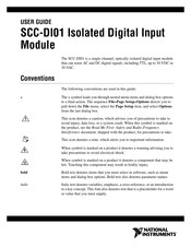National Instruments SCC-DI01 User Manual