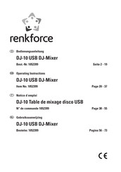 Renkforce DJ-10 Operating Instructions Manual
