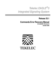 Tekelec EAGLE 5 Commands Error Recovery Manual