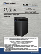 Weil-McLain SVF 1500-3000 Series User's Information Manual