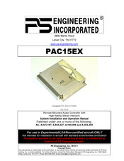 PS Engineering PAC15EX System Installation And Operation Manual