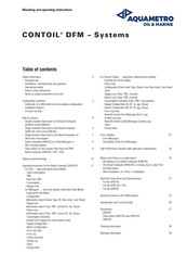 Aquametro Oil & Marine CONTOIL DFM 25S Mounting And Operating Instructions