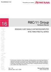 Renesas R8C/11 Series Hardware Manual