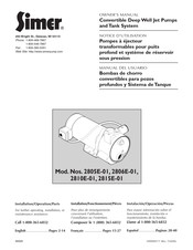 Simer 2805E-01 Owner's Manual