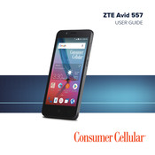 Consumer Cellular ZTE Avid 557 User Manual