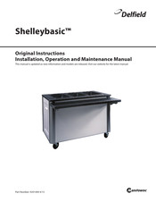 Delfield Shelleybasic SE-HC3 Installation, Operation And Maintenance Manual