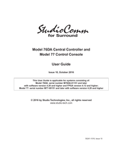 StudioComm 76DA User Manual