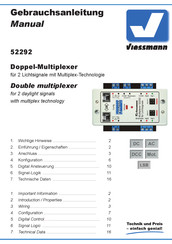 Viessmann 52292 Manual