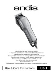 andis US-1 Use & Care Instructions Manual