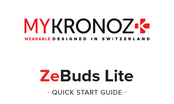 MyKronoz ZeBuds Lite Quick Start Manual