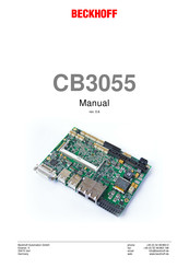 Beckhoff CB3055 Manual