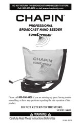 Chapin SureSpread 84600 Manual