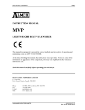 Almex MVP Instruction Manual