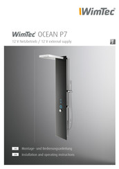 WimTec OCEAN P7 Installation And Operating Instructions Manual