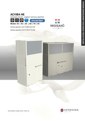 Hitecsa ACVIBA HE Series Installation, Operation & Maintenance Manual