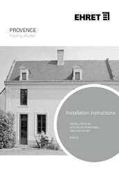 EHRET PROVENCE Installation Instructions Manual