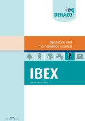 DEHACO IBEX 900GS Operation And Maintenance Manual