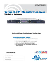 Lectronics Venue 2-941 Installation Manual