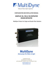 MultiDyne GENPLEX 12G Series Configuration And Installation Manual