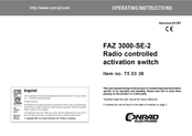 Conrad Electronic FAZ 3000-SE-2 Operating Instructions Manual