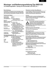 SBC Saia PCD AWD1D5 Assembly And Operating Instructions Manual