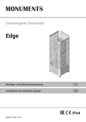 Monuments Edge Series Installation And Operation Manual