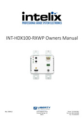 Intelix INT-HDX100-RXWP Owner's Manual
