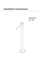 Badeloft AT-05 Installation Instructions Manual